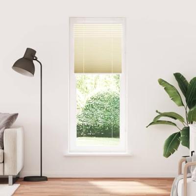 Pliss rolgordijn 70x200 cm stofbreedte 69,4 cm polyester crme - thumbnail