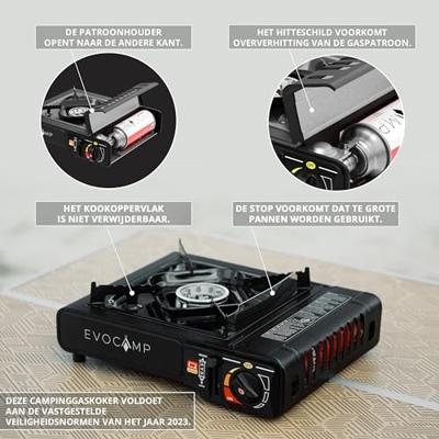 Evocamp Gaskooktoestel 1-pits Evocamp Gaskooktoestel 1-pits