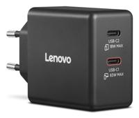 Lenovo G0A6065BEU USB-oplader 45 W, 18 W 2x USB-C Zwart Thuis, Binnen GaN - thumbnail