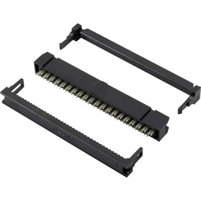 Connfly DS1016-16MA2BB Pinconnector Met trekonlasting Rastermaat: 2.54 mm Totaal aantal polen: 16 Aantal rijen: 2 1 stuk(s)