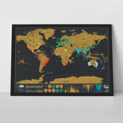 Scratch Map Deluxe reiseditie kraswereldkaart Scratch Map Deluxe reiseditie kraswereldkaart