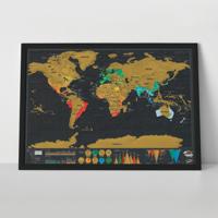 Scratch Map Deluxe reiseditie kraswereldkaart - thumbnail