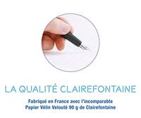 Clairefontaine schrift mimesys voor ft A4+, 140 bladzijden, kaft in PP, seyès, geassorteerde kleuren - thumbnail