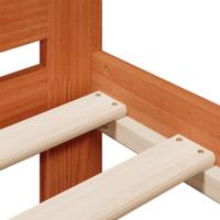Bedframe zonder matras massief grenenhout wasbruin 150x200 cm - thumbnail