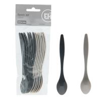 Excellent Houseware Lepelset 14 cm 12 Stuks Grijstinten - thumbnail