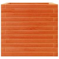 VidaXL Plantenbak 50x50x45,5 cm massief grenenhout wasbruin - thumbnail