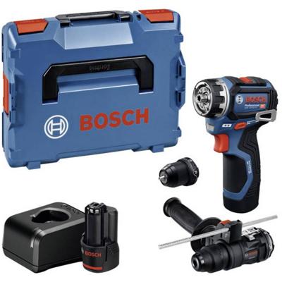 Bosch Professional GSR 12V-32 FC FlexiClick schroefboormachine +2 opzetstukken 12V 2.0Ah in L-Boxx - 06019N7104
