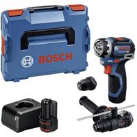 Bosch Professional GSR 12V-32 FC FlexiClick schroefboormachine +2 opzetstukken 12V 2.0Ah in L-Boxx - 06019N7104 - thumbnail
