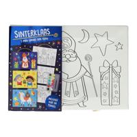 Canvas Collage Sinterklaas Verfset, 3st. - thumbnail