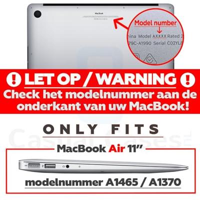 Lunso MacBook Air 11 inch cover hoes - case - Marble Etta