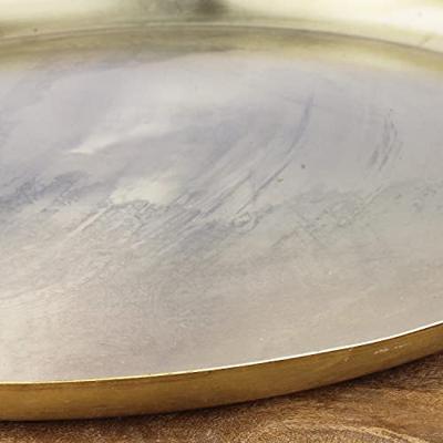 Onderbord Luca L oud goud metaal