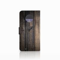 Motorola Moto G6 Book Style Case Steigerhout - thumbnail