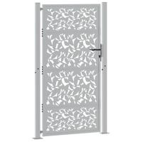 Poort met bladontwerp 105x180 cm weervast staal - thumbnail
