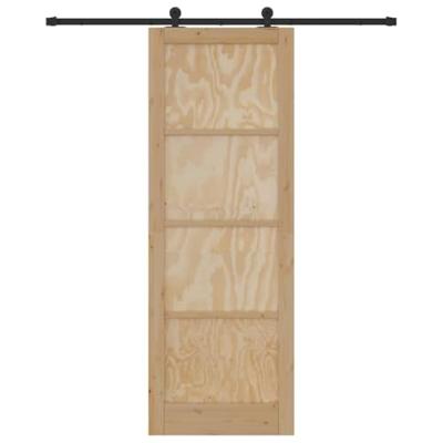 Schuifdeur met Hardware Set 83x232 cm Massief Hout