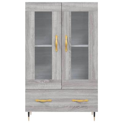 Hoge kast 69,5x31x115 cm bewerkt hout grijs sonoma eikenkleurig Hoge kast 69,5x31x115 cm bewerkt hout grijs sonoma eikenkleurig