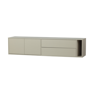 vtwonen TV-meubel 'Settle Down' Grenenhout, 200cm, kleur Dust