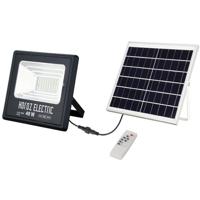 LED Floodlight op Zonne-energie - LED Schijnwerper - LED Solar Tuinverlichting Wandlamp - Togre - 40W - Helder/Koud Wit 6400K - Afstandsbediening - Waterdicht IP65 - Aluminium - thumbnail