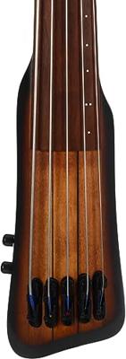Ibanez UB805 Bass Workshop Mahogany Oil Burst 5-snarige Upright Bass met gigbag