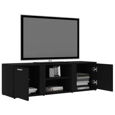 Tv-meubel 120x34x37 cm bewerkt hout zwart