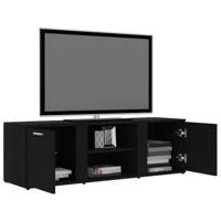Tv-meubel 120x34x37 cm bewerkt hout zwart - thumbnail
