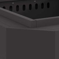 Vuurkorf Zwart 58 x 58 x 51 cm Koudgewalst staal - thumbnail