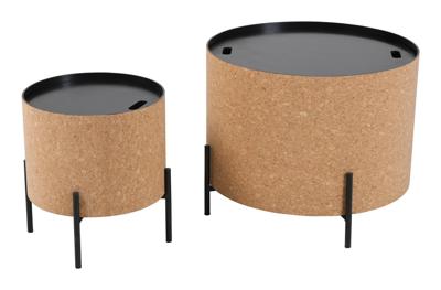 Artistiq Salontafel 'Carlyle' Kurk, Set van 2 stuks