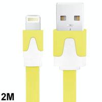 Platte Noodle Stijl USB Sync Data / laad Kabel voor iPhone 6 / 6S & 6 Plus / 6S Plus, iPhone 5 & 5S & 5C, iPad Air, iPad mini, mini 2 Retina, Kabel L - thumbnail