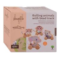 Joueco the wildies houten dier met kralenbaan - thumbnail