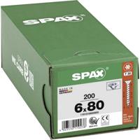 SPAX 1191010600805 R 88091 Senkkopf/T-STAR Houtschroef 6 mm 80 mm T-STAR plus Staal WIROX 200 stuk(s) - thumbnail