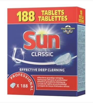 Sun Classic vaatwastabletten, doos van 188 stuks Sun Classic vaatwastabletten, doos van 188 stuks
