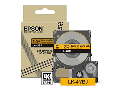 Epson C53S672074 labelprinter-tape Zwart op geel