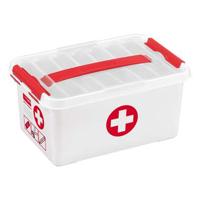 Sunware Q-line first aid box 6 liter met inzet wit/transp/rood - thumbnail