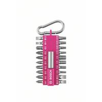 Bosch Schroefbitset | Roze | Met Karabijnhaak | 21-delig - 2607012000 - thumbnail