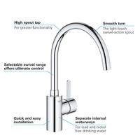GROHE Eurosmart Cosmopolitan Keukenkraan - hoog - chroom 32843002 - thumbnail