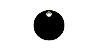 Circle I plastic dierenpenning medium/gemiddeld dia. 3 cm RedDingo - Reddingo