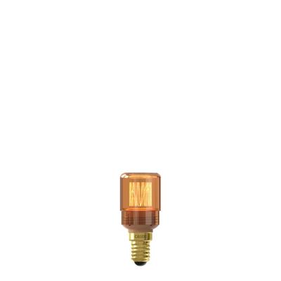 LED Glassfiber T30x70 Goud SMD 220-240V 2.3W 65lm 1800K E14 Dimbaar met LED dimmer Calex - Calex