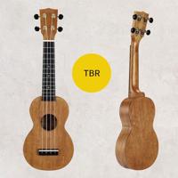 Mahalo MS1TBU Slimline Series sopraan ukelele transparent blue - thumbnail