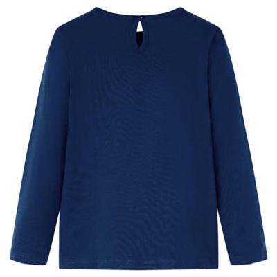 VidaXL Kindershirt met lange mouwen 104 marineblauw