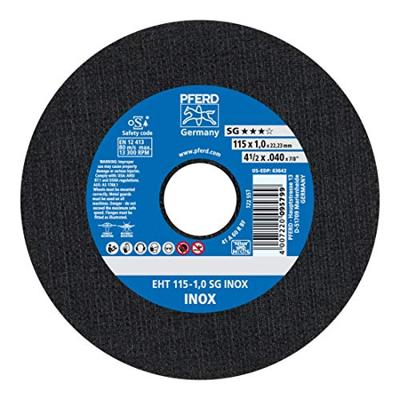 PFERD TOOLS EHT 115-1,0 SG INOX 61340416 Doorslijpschijf recht 115 mm 25 stuk(s) RVS