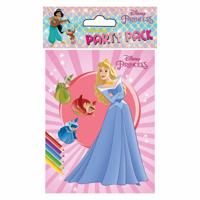 Boek Specials Nederland BV Disney party kleurboekjes prinses, 6st. - thumbnail