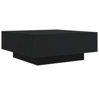 Salontafel 80x80x31 cm spaanplaat zwart - thumbnail
