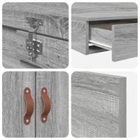 Opbergbedframe Grijs sonoma 236.5 x 100 x 31.5 cm Bewerkt hout - thumbnail
