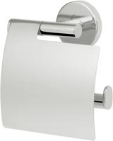 Saqu Nemo toiletrolhouder met klep 12,8x5,6x14,2cm chroom - thumbnail