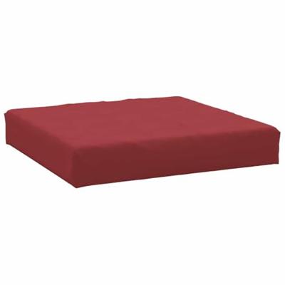VidaXL Palletkussen 60x60x9,5 cm oxford stof wijnrood - thumbnail
