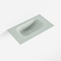 MONDIAZ EDEN Greey solid surface inleg wastafel voor toiletmeubel 40cm. Positie wasbak midden - thumbnail