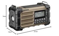 Sangean MMR-99 FM Desert Outdoorradio VHF (FM) Noodradio, Bluetooth Zonnepaneel, Spatwaterbestendig, Stofdicht, Zaklamp Bruin - thumbnail