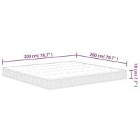 Binnenveringmatras middelhard 200x200 cm King Size - thumbnail