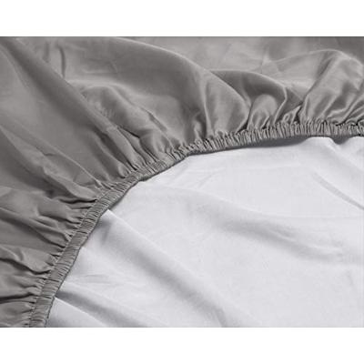 Primaviera Deluxe Satijnen Hoeslaken Grijs 90 x 220