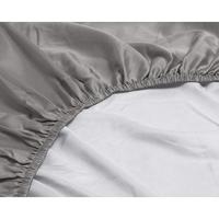 Primaviera Deluxe Satijnen Hoeslaken Grijs 90 x 220 - thumbnail