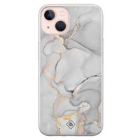 iPhone 13 siliconen hoesje - Marmer grijs - thumbnail